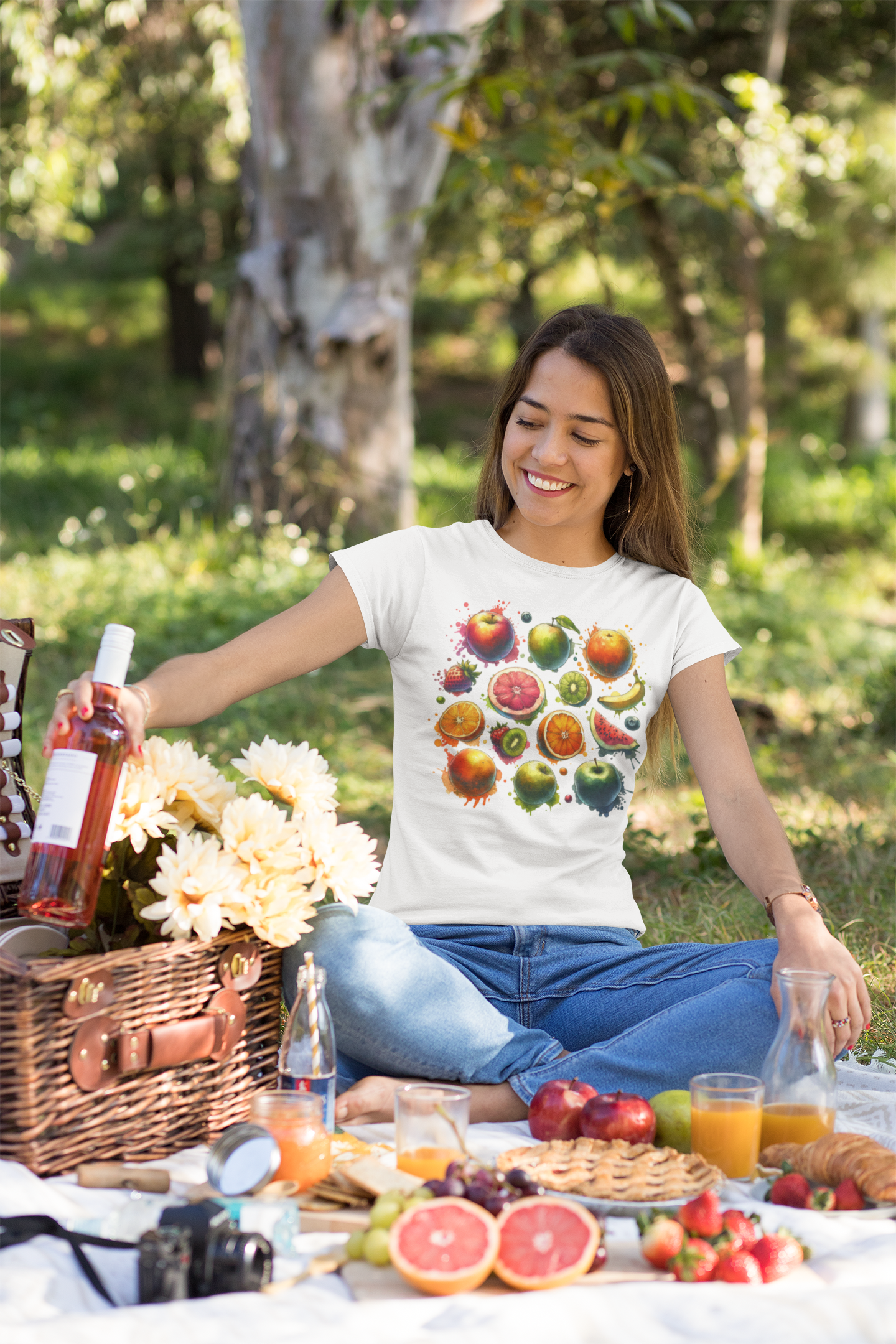 Fruit-Fetti printed t-shirt