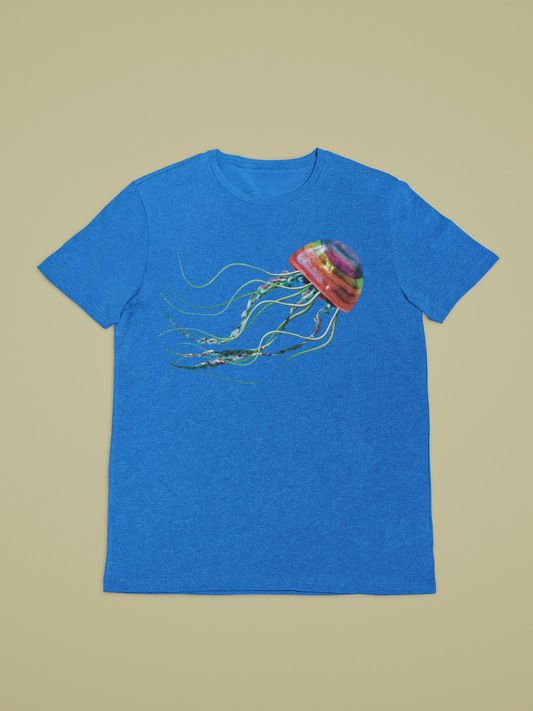 Jello-fish printed t-shirt