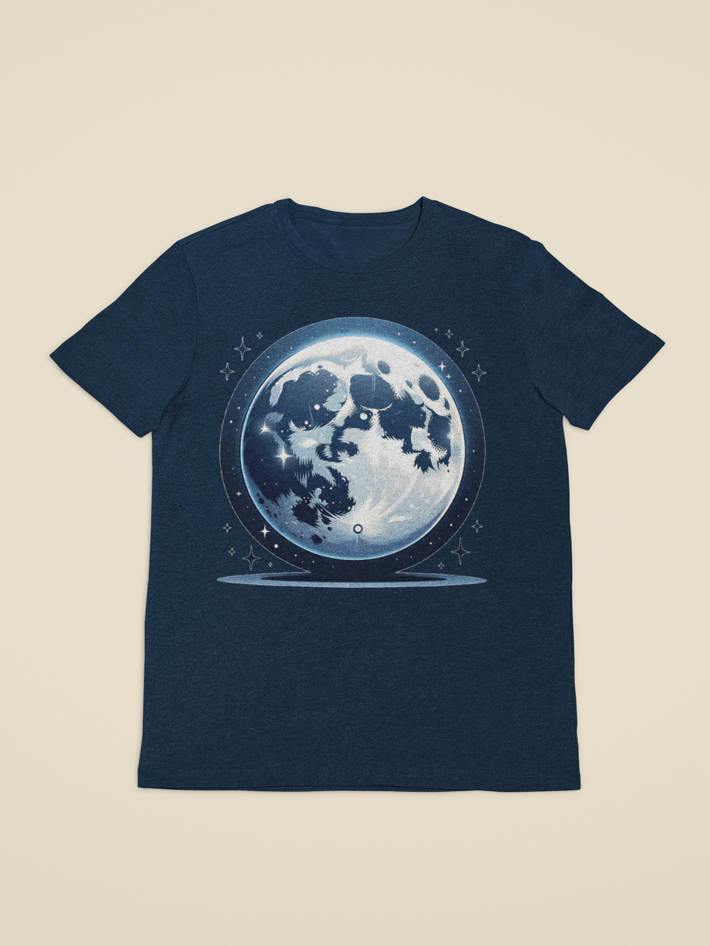 Stary moon printed t-shirt